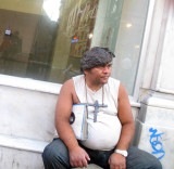 Man with funny hat