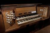 Organ console at St Marys, Newick