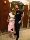 Belle (Asst Cruise Director) & Bill Ready to Rock the 50s & 60s