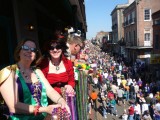 Bourbon St as Seen from Bourbon Vieux Balcony