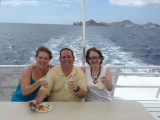 Marcie, Liam, & Susan Enjoying Margaritas