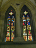 Stained Glass in the Cathedral of St. Peter, Regensburg, Germany