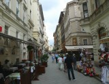 Pedestrian Street in Budapest
