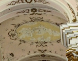 Ceiling of Kalocsa Cathedral is Decorated with Stuccoes