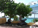 Fort Oranje with Emerald Princess in Background