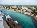 VIew of Kralendijk, Bonaire from the Ship