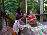 Grandkids Examine Pinata