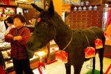 Woman and Donkey display, Shanghai
