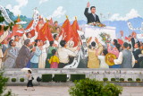 Walking under a National Display, Pyongyang