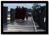 Monks Walking Down the U Bien Bridge, Amarapura, Myanmar.jpg
