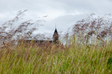 <B>Grass and Church</B> <BR><FONT SIZE=2>Iceland - July 2009</FONT>