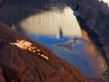 Glenn Canyon Dam Reflected on the Colorado River - Page, Arizona
