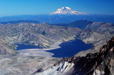 Mount Rainier and Spirit Lake from the crater rim