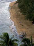 Kee Beach from the Kalalau Trail  mile marker