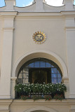Over entrance into Chapel