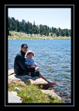 Steve and Norah on the shore