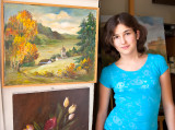 Emi In Grandma's Studio