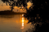 Summer Sunset At Wisla River