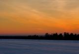 Panoramic Winter Sunset