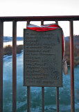 Memorial Plate On The Bridge