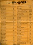 Price list @1976-Oct-01