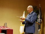 Former POW and Hanoi Hilton survivor Capt-R Nakagawa at AUSA meeting
