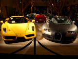 Bugatti Veyron metallic grey with silver & yellow Enzo
