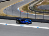 Bugatti Veyron black with blue on Laguna Seca