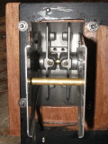 Bottom view of control; cable to each lever attaches directly and solidly.