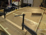 Frames are glued up on the body plan; each the right bit long to establish the sheer, later.