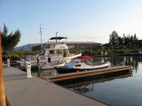 Same float, marina HQ in background;  Stans Grand Banks presiding in the rear.
