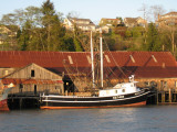 Mandingo at rest, Cathlamet waterfront