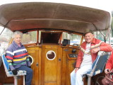 Honored overseers of the Elochomon Marina, with an up-front location on the float, Adeline and Jim Durrah.