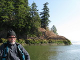 Two days later, Igor and Suzanne joined me for a 40-mile cruise upriver in the Bartender.  Igor at Jim Crow Point.