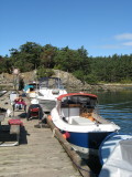 Lazy ladies sun after breakfast.  Hike to Echo Bay coming up.