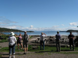 Sandy does the Echo Bay shout or shuffle or polka or something!