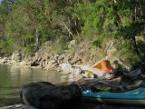 Campsite on west side of Tent Island -- my Hubba.