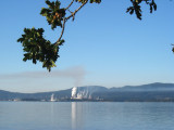 Pulp mill at Crofton, in the distance. Second day -- enroute to Wallace Island