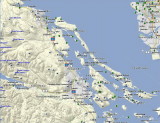Surrounding area -- northern Gulf Islands, BC