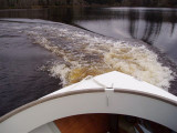 A little stern churn.  Now for the Columbia!