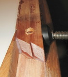 Joint to forward pieces, prior to cleanup.