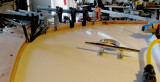 Starboard rail all glued in place.  On to sanding and shaping.