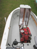 Cover open, revealing sound insulation.