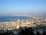 Vue du port de Haifa