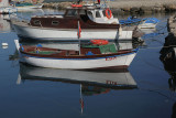 Bootjes met weerspiegeling