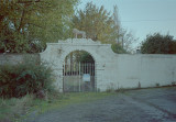 Pyenot Hall gate (Wallace the Lion) 10/1993