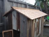 The new coop roof- over 500 hand made shingles