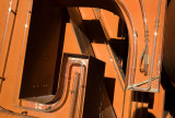 Detail of the neon letter E.