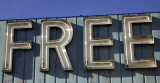 Free Parking sign, formerly from Binyons Casino and Hotel.