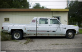Old white pickup, Pratt.